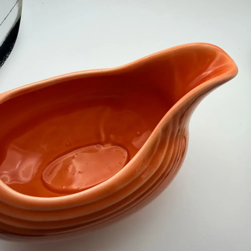 Homer Laughlin Fiesta Fiestaware Orange Gravy Boat Dish